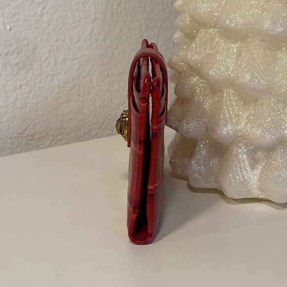 NWT Kurt Geiger Leather Croc Embossed Card Holder - Picture 10 of 11